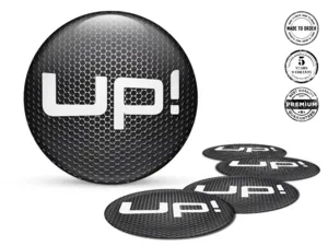 VW Car Rim Decal Logo Luxury Silicone Badges